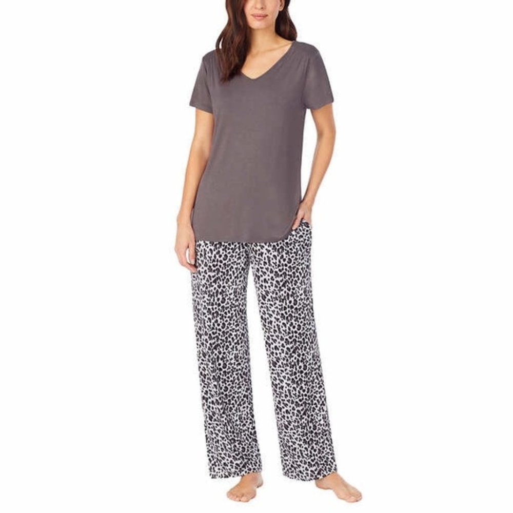 Carole Hochman Midnight Women's Short Sleeve 2-Piece Soft Pajama Set - Picture 5 of 9